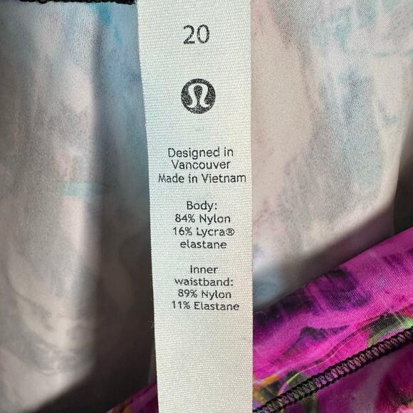 Lululemon basic pace leggings, colorful Capri activewear, leisure plus size - Picture 4 of 10